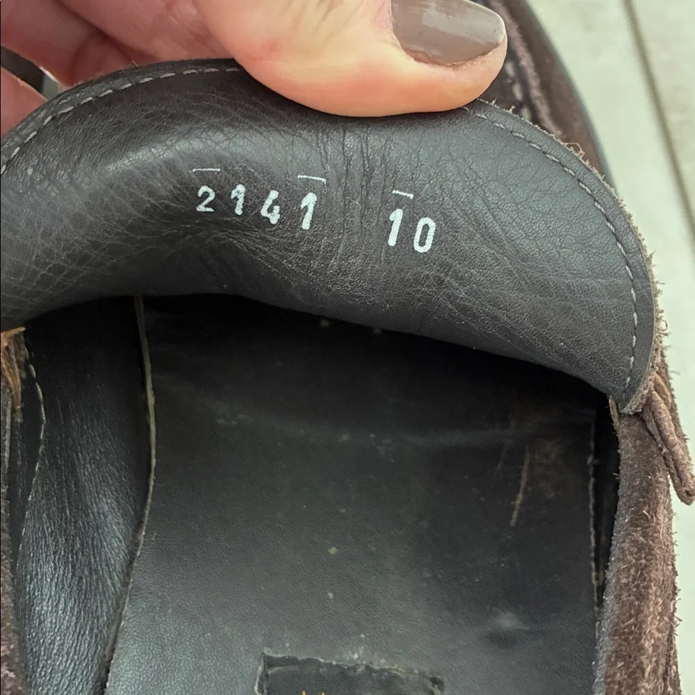 To Boot New York Dark Brown Suede Loafers MSRP $399 Size 10 - Picture 5 of 7